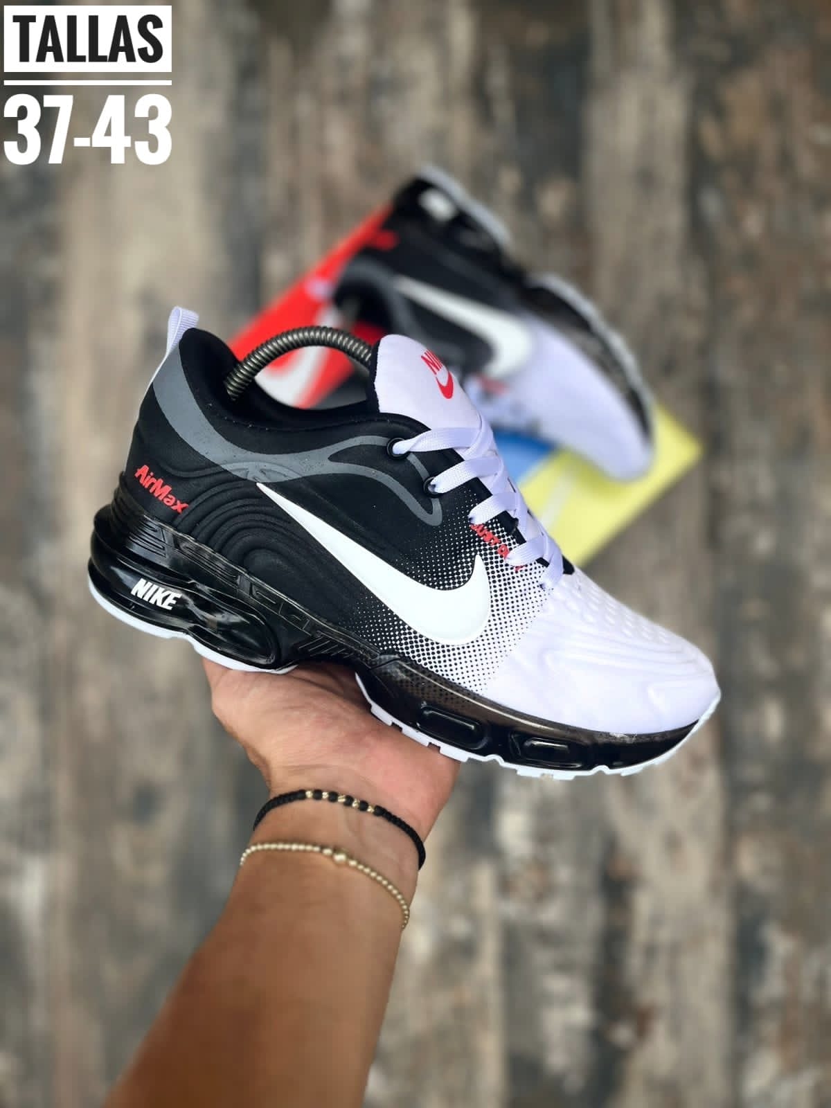 Nike Air Max Just do It color BlancoNegro